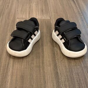 adidas Kids Black and White Sneakers